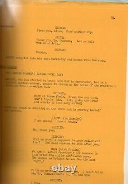 Rare Original 1961 Producer's British Comedy Film Bound Script Over The Odds