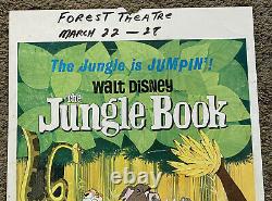 Rare Original 1967 THE JUNGLE BOOK Window Card Movie Poster, Unfolded, 14x22