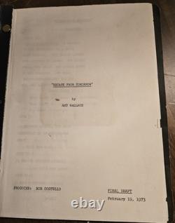 Rare Original Movie ScriptEscape From Tomorrow by Art Wallace, UNPRODUCED