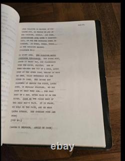 Rare Original Movie ScriptEscape From Tomorrow by Art Wallace, UNPRODUCED