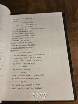 Rare Original Movie ScriptEscape From Tomorrow by Art Wallace, UNPRODUCED