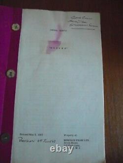 Rare Original OLIVER! Film Script & Oscar Certificate -John Cox Copy