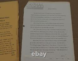 Rare The Clay Pigeon 1970 Original Movie Script Screenplay Buck Slate Ruskin