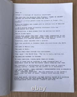Rare Waterworld by Marc Norman Original Movie Script Screenplay Rader & Twohy