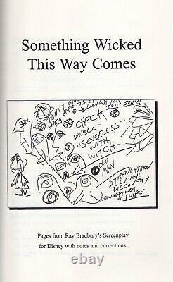 Ray Bradbury Something Wicked This Way Comes Signed, Ltd HC Film Script