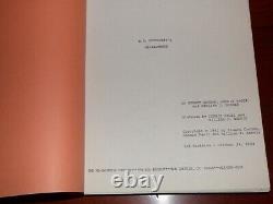 Re-Animator Authentic Early Draft Movie Script Stuart Gordon H. P. Lovecraft 1984