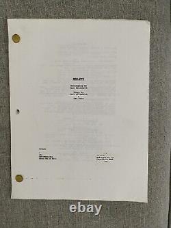 Red Eye Movie Script Screenplay Script Wes Craven Carl Ellsworth Stamped