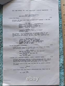 Remember The Titans Movie Denzel Washington Original Rare Scripts and Props