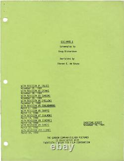 Renny Harlin DIE HARD 2 Original screenplay for the 1990 film 1989 #146487