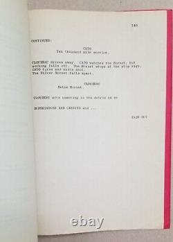 Revenge of the Pink Panther Original Movie Script with COA 1977 Blake Edwards