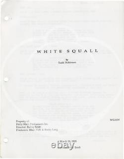 Ridley Scott WHITE SQUALL Original screenplay for the 1996 film 1995 #148684