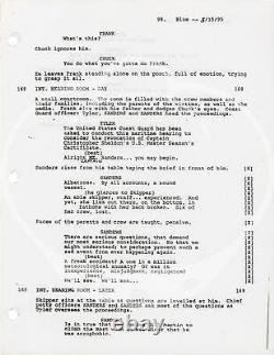 Ridley Scott WHITE SQUALL Original screenplay for the 1996 film 1995 #148684