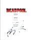 Rob Liefeld Signed Autographed Deadpool Movie Script Screenplay Coa
