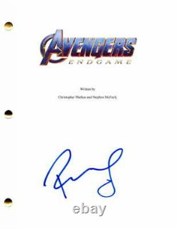 Robert Downey Jr Signed Autograph Avengers Endgame Movie Script Iron Man