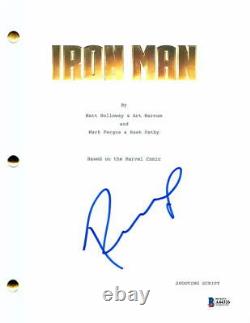 Robert Downey Jr Signed Autograph Marvel Iron Man Full Movie Script Beckett