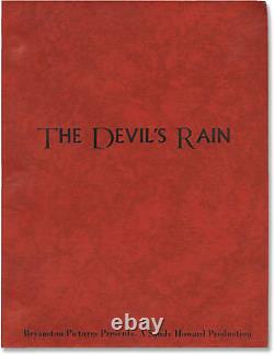 Robert Fuest DEVIL'S RAIN Original screenplay for the 1975 film #150954
