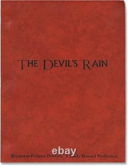 Robert Fuest DEVIL'S RAIN Original screenplay for the 1975 film #150954
