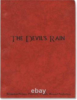 Robert Fuest DEVIL'S RAIN Original screenplay for the 1975 film #150954