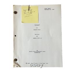 Robert Janes RESTLESS Script Screenplay For An Unproduced Film 1988 Production