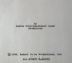 Robert Janes RESTLESS Script Screenplay For An Unproduced Film 1988 Production