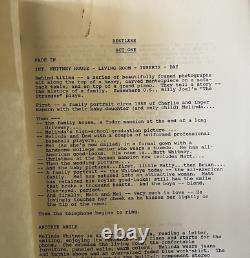 Robert Janes RESTLESS Script Screenplay For An Unproduced Film 1988 Production