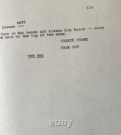 Robert Janes RESTLESS Script Screenplay For An Unproduced Film 1988 Production