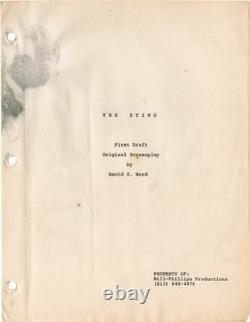 Robert Redford Paul Newman THE STING Original screenplay for the 1973 #168939