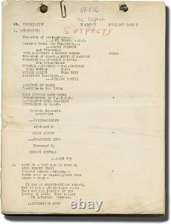 Robert Siodmak SUSPECT Original Post-production script for the 1944 film #130926