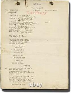 Robert Siodmak SUSPECT Original post-production script for the 1944 film #130926