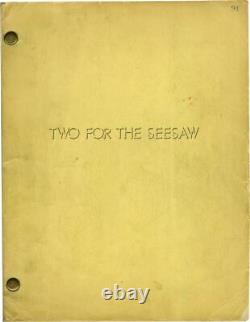 Robert Wise TWO FOR THE SEESAW Original screenplay for the 1962 film #131260