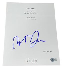 Robert Zemeckis Signed Autograph Cast Away Movie Script Screenplay Beckett BAS