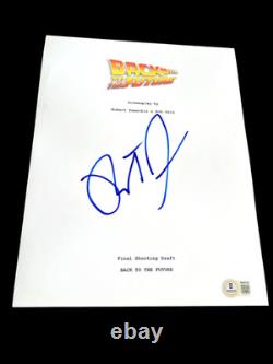 Robert Zemeckis Signed Autograph Movie Script Back To The Future Beckett Bas Coa