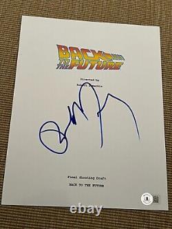 Robert Zemeckis Signed Autograph Movie Script Back To The Future Beckett Bas Coa