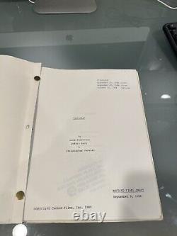 Rockula Original Revised Final Movie Script Screenplay, ? Cannon Films Movie Prop