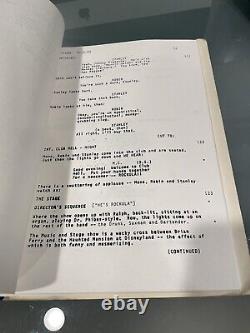 Rockula Original Revised Final Movie Script Screenplay, ? Cannon Films Movie Prop