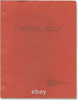Roger Corman CARNIVAL ROCK Original screenplay for the 1957 film actor #154183