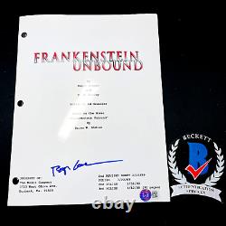 Roger Corman Signed Frankenstein Unbound Movie Script Screenplay Beckett Bas Coa