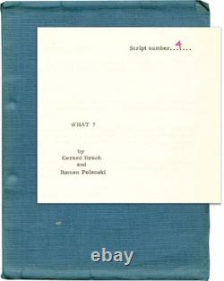 Roman Polanski WHAT Original screenplay for the 1972 film with cast #131876