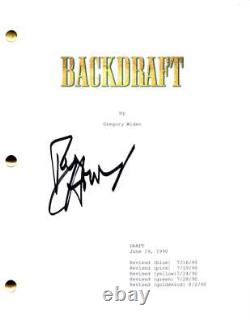 Ron Howard Signed Autograph Backdraft Movie Script Screenplay with Kurt Russell