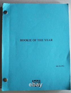 Rookie of the Year (1992) Original Sam Harper Movie Script Daniel Stern