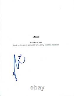 Rooney Mara Signed Autographed CARO Full Movie Script COA AB