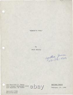 Rosanna Arquette NOBODY'S FOOL Original screenplay for the 1986 film #115890