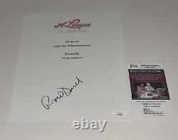 Rosie O'donnell Signed A League Of Their Own Movie Script Doris Jsa Coa