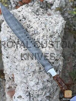 Royal Custom Handmade Book Of Eli Machete Damascus Steel Movie Sword /with Sheat