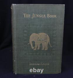 Rudyard Kipling THE JUNGLE BOOK 1894 1st ED movie/film basis childrens classic