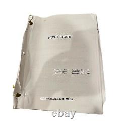 Rush Hour 1, 2 and 3 Original Scripts, Jackie Chan Chris Tucker Movie Prop