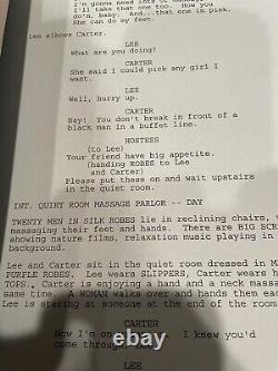 Rush Hour 1, 2 and 3 Original Scripts, Jackie Chan Chris Tucker Movie Prop