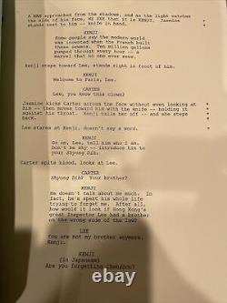 Rush Hour 1, 2 and 3 Original Scripts, Jackie Chan Chris Tucker Movie Prop