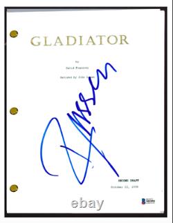 Russell Crowe Signed Autographed GLADIATOR Movie Script Beckett BAS COA