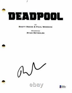 Ryan Reynolds Signed Autograph Deadpool Full Movie Script 2, Blake Lively